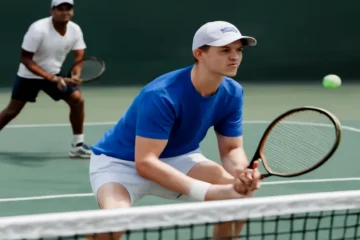 Net play in doubles tennis